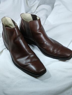 Kenneth Cole New York Men's Brown Leather Chelsea Boots